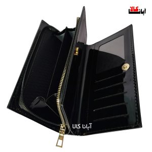 کیف پول زنانه ورنی یخچالی پوست ماری کد 523